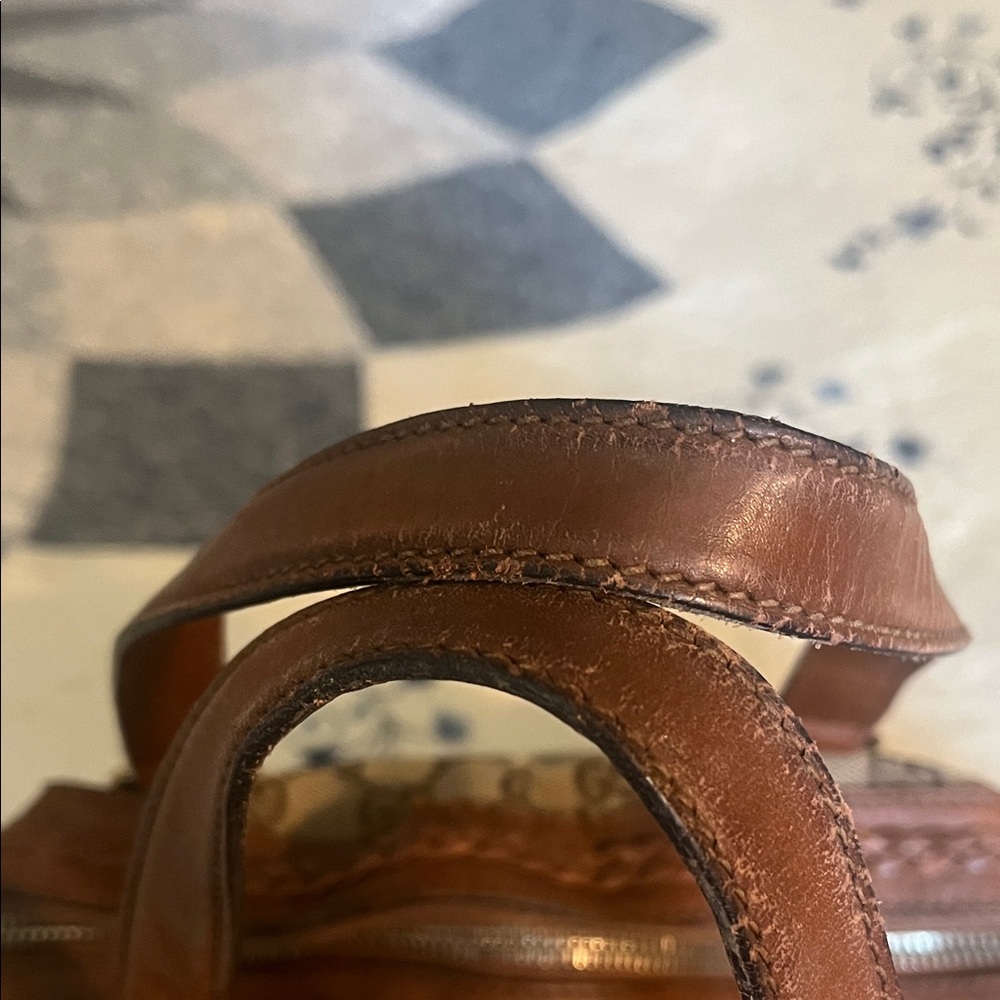 Authentic Gucci Monogram Satchel - Picture 9 of 13